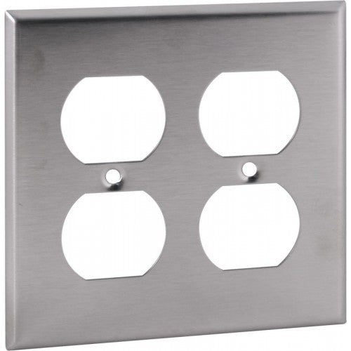 Orbit OS82 2-Gang Stainless Cover Duplex Receptacle