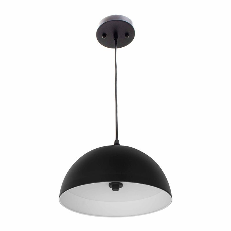 Westgate 25W, 2700K, LCFD-MCT5-BK, Pendant 5CCT ,Integrated LED Modern Dome Light - Black