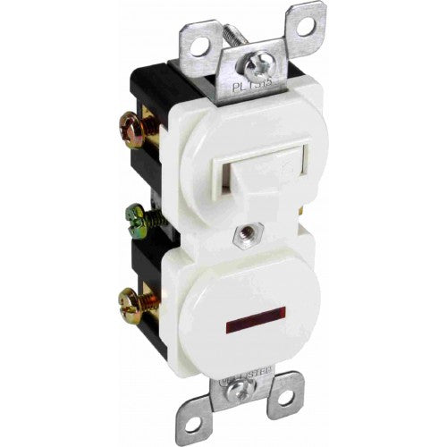 Orbit PLTS15-W 15A Single Pole Stack Switch / Pilot Light - White