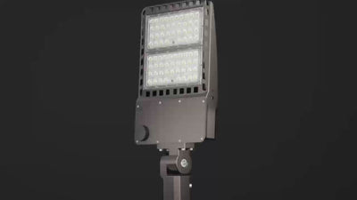 Malibu PowerFlow™ 480V 300W Selectable Wattage High Voltage LED Shoebox Area Light - Daylight, 5000K