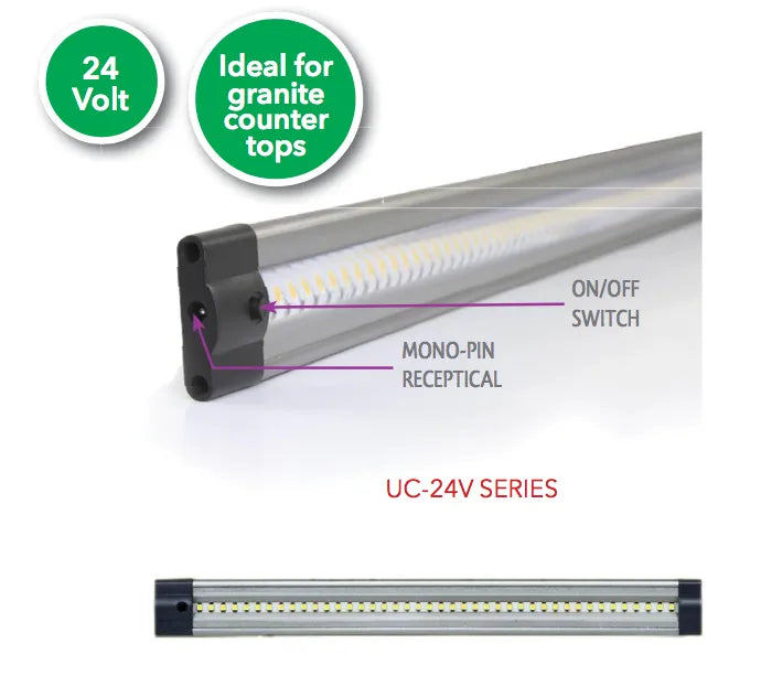 Westgate UC6W 6" LED 24V Linear Undercabinet Light - White
