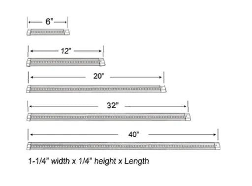 Westgate UC20WW 20" LED 24V Linear Undercabinet Light - White