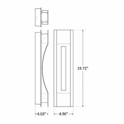 Westgate Curve LED Wall Scone 10W,20W, Bronze,Silver