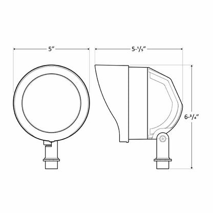 Westgate GL-24W-50K-BR LED Garden Flood Light - Bronze
