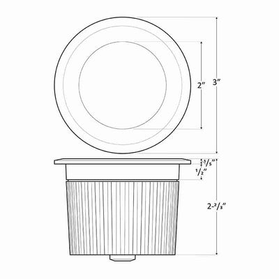 Westgate IGLA-7W-RGBWW-BT-BN Integrated LED Well Light - Brushed Nickel