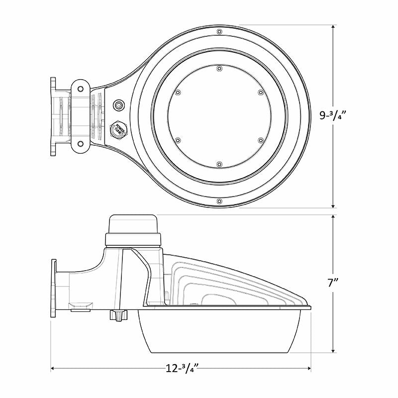 Westgate 20W, 3500K, LRX-20-50W-MCTP, Power & CCT Barn/Area Light - Bronze