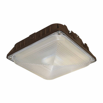 Westgate CDLX-SM-5-25W-50K LED Power Adjustable Low Profile Canopy/Garage Light - Bronze