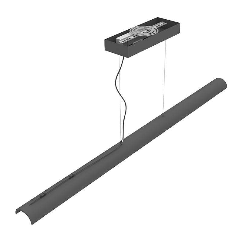 Westgate SCP-8FT-40-60W-MCTP-BK 8' Euro-Design Suspended Linear Light-Power & CCT Selectable Direct or Indirect - Sandy Black