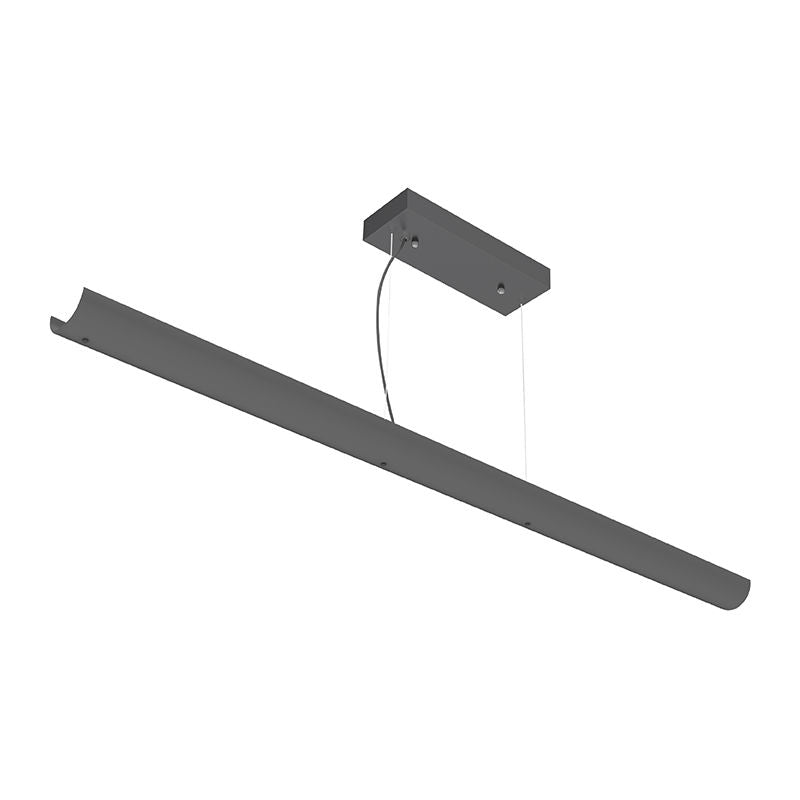 Westgate SCP-4FT-20-30W-MCTP-BK 4' Euro-Design Suspended Linear Light-Power & CCT Selectable Direct or Indirect - Sandy Black