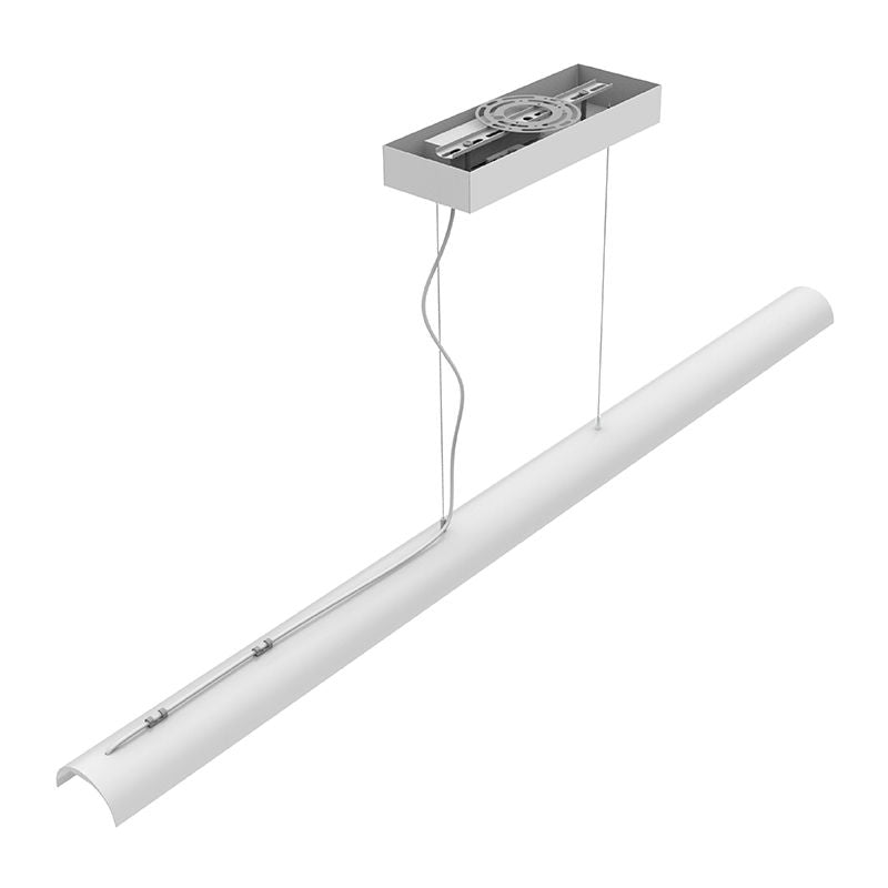 Westgate SCP-8FT-40-60W-MCTP 8' Euro-Design Suspended Linear Light-Power & CCT Selectable Direct or Indirect - Sandy White