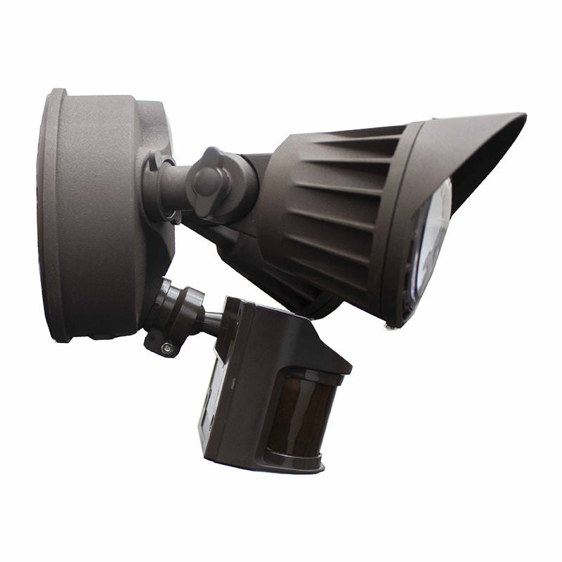 Westgate SL-20W-50K-BZ-P LED Security Light with Dimming PIR Sensor Outdoor Lighting - Bronze