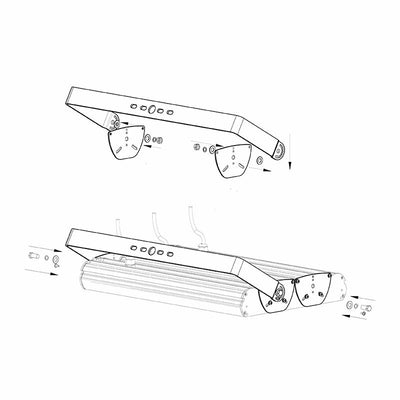 Westgate LOHB-G LOHB SIDE BY SIDE FIXTURE COUP - Black