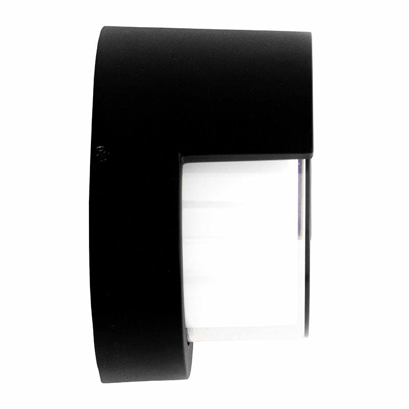 Westgate 12W, 5000K, LRS-F-MCT-C90-BK, Half Moon Architectural LED Wall Light with 3-Color Temperatures - Black