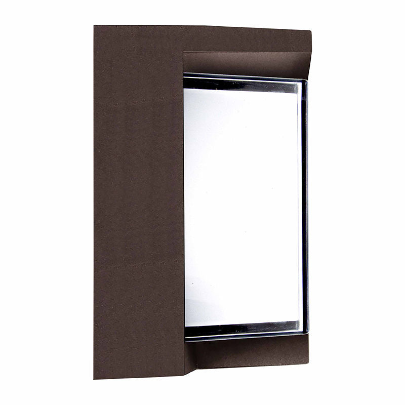 Westgate 12W, 3000K, LRS-H-MCT-C90-MGBR, Bold Square Architectural LED Wall Light with 3-Color Temperatures - Bronze