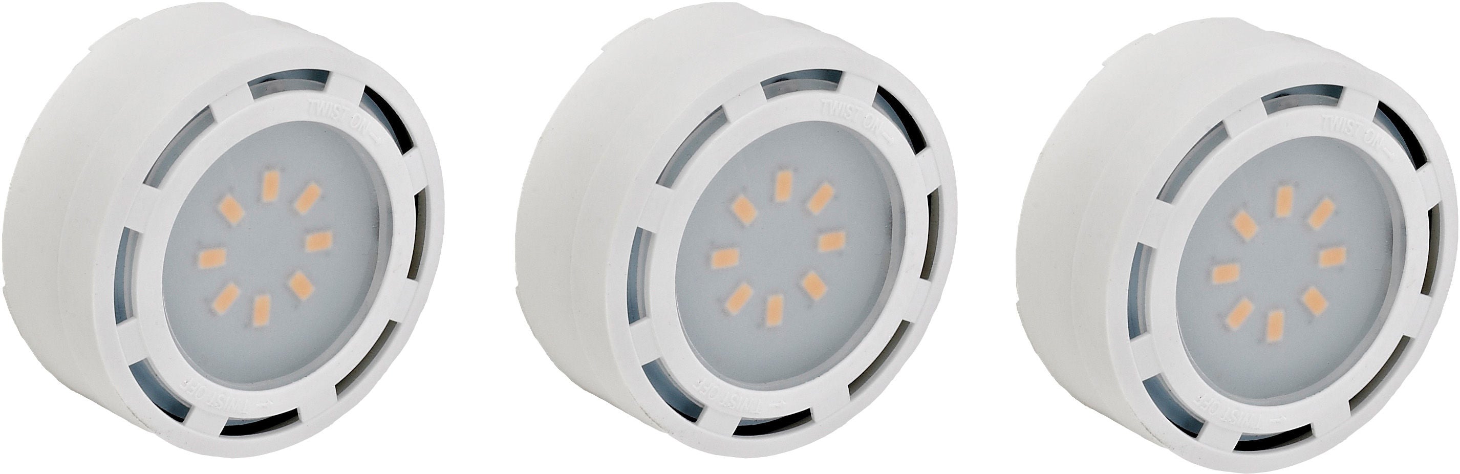 Westgate LED-PL3WHT 120V LED 3-Pack Puck Light - White