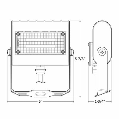 Westgate LFX-XS-15W-30K-TR LED X-Gen. Extra Small Flood Light with U Bracket - Dark Bronze