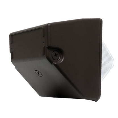 Westgate WMX-SM-15-30W-50K Traditional LED Multi-Power Non-Cutoff Wall Pack, Glass Lens - Bronze