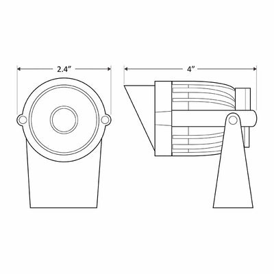Westgate LF12-6W-50K-KN 12V LED Garden Light Outdoor Lighting - Bronze