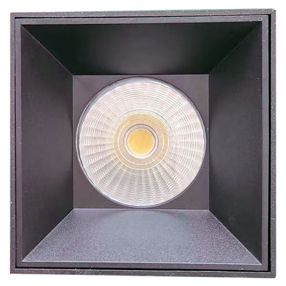 Westgate CMCS4-MCTP-DD-BK 1"-4" Square Architectural Ceiling Cylinder Light - Black
