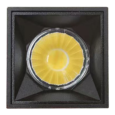 Westgate CMCS1XL-MCT-DT-BK 1"-4" Square Architectural Ceiling Cylinder Light - Black