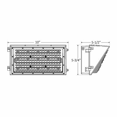 Westgate WML2-50W-50K-SM LED Non-Cutoff 2nd Generation Wall Pack Outdoor Lighting - Dark Bronze