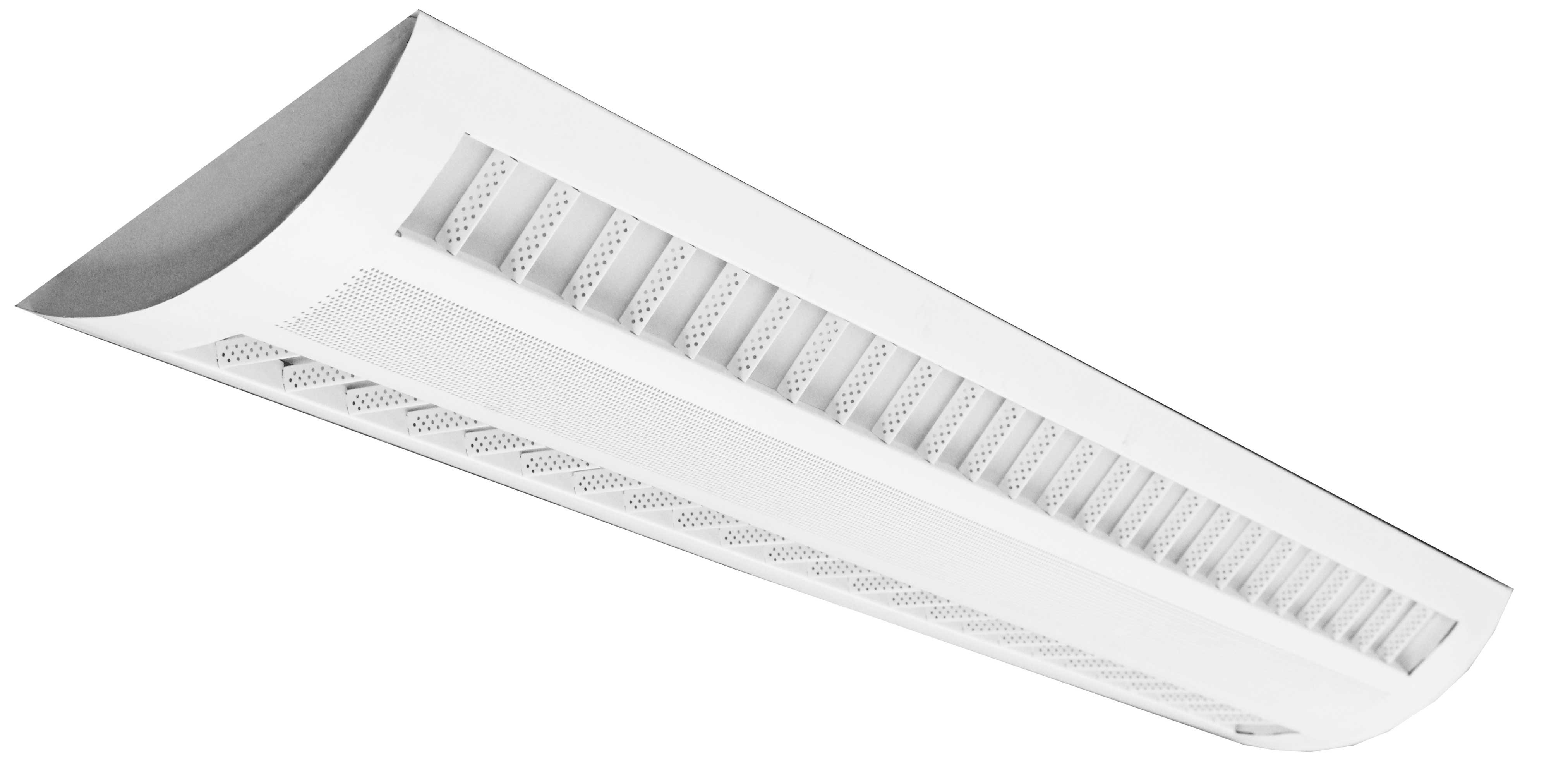 Westgate SCPP-UD-4FT-60W-35K-D LED Suspended 2/3 Louver & Perf. Center Basket Up/Down Light - White