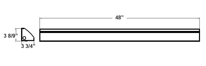 Westgate 40W, 5000K, LCL-4FT-40W-MCTP, 4 Ft. Power and CCT-Selectable Linear Corner/Corridor Light - White