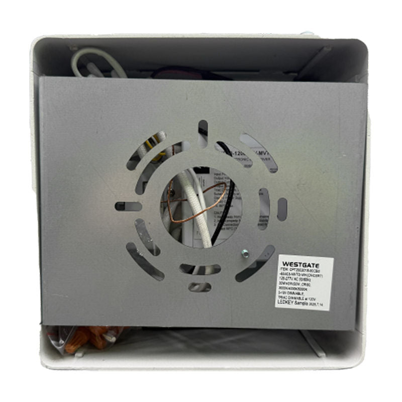 Westgate CMCSR9S-MCTP-DD-WH 9-Inch Black EU-Design Square Rounded-Corner Commercial Cylinders, 42W/56W/70W, 3000K/4000K/5000K - WH