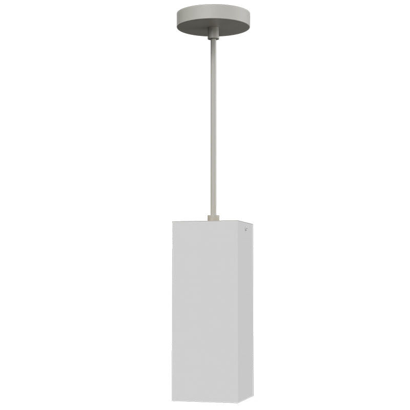 Westgate CMCS4-MCTP-DD-WH 4" Square Pendant Cylinder, 21zcW/28W/35W, 3000K/4000K/5000K - White