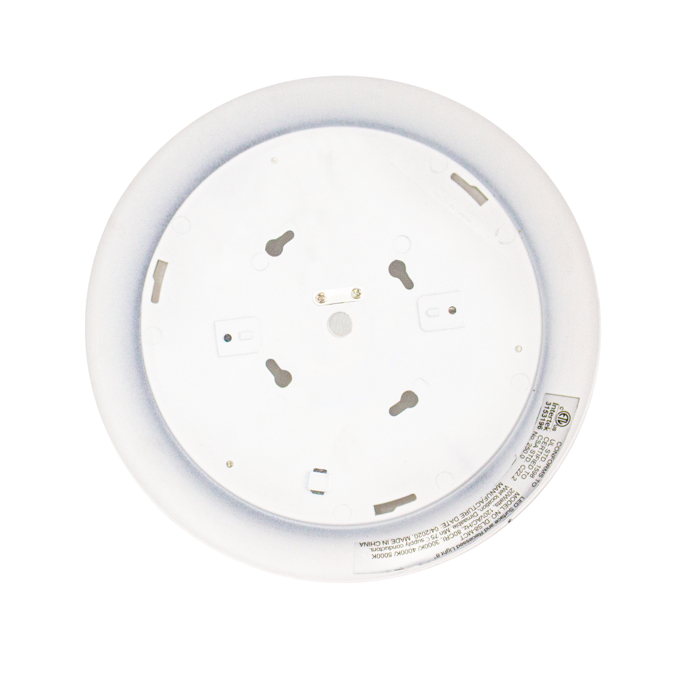 Westgate 20W, 5000K, DLS8-MCT-20W-50K, 8" Round Disc Downlight LED Trim 120V, UL Listed - White