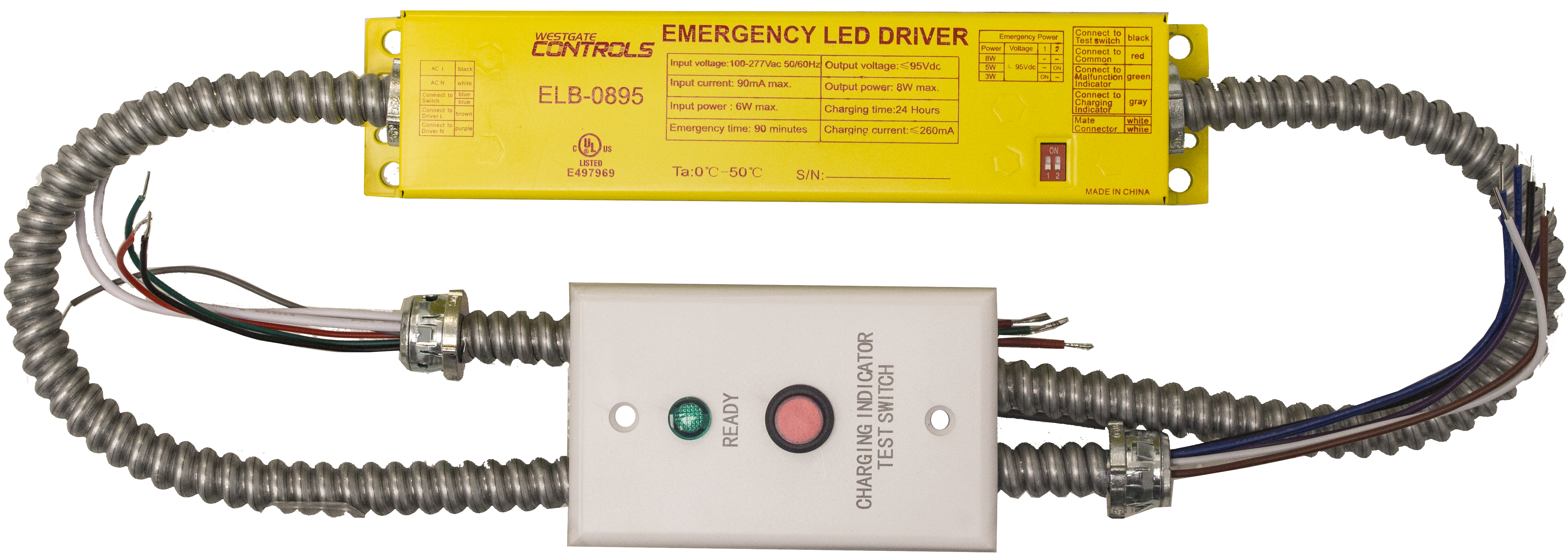 Westgate ELB-0895 Emergency Battery Backup Led Exit & Emergency Lighting
