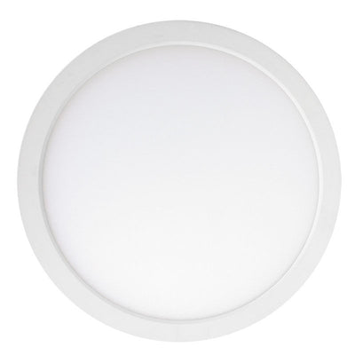 Westgate FMLE-R12-MCT5 12" 120V LED Composite Decorative Flush Mount Fixture - White