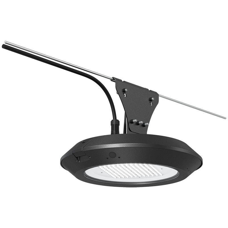 Westgate 45W, 3000K, GPX-18-60W-MCTP-CAT-45W-30K, Multi-Power & CCT Post Disk Light with Catenary Suspension Adapter - Black