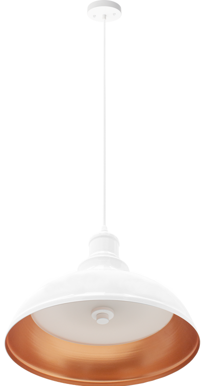 Westgate 25W Integrated LED Vintage Pendant Lights, Black Or White