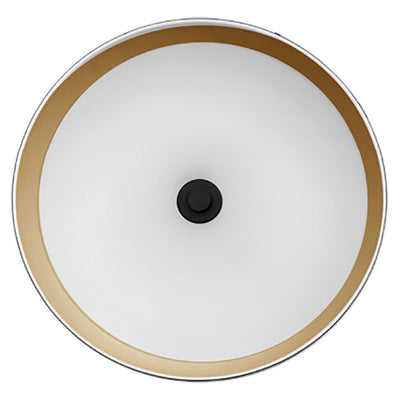 Westgate LCFP-MCT5-WG 24" Integrated LED Pan Pendant with 6' Adjustable Rod/Gold - White/Gold