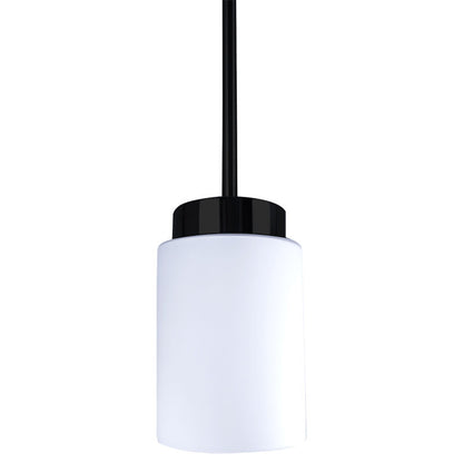 Westgate LCFE-MCT5-BK 5CCT 4" Glass Pendant with 6' Adjustable Rod - Black