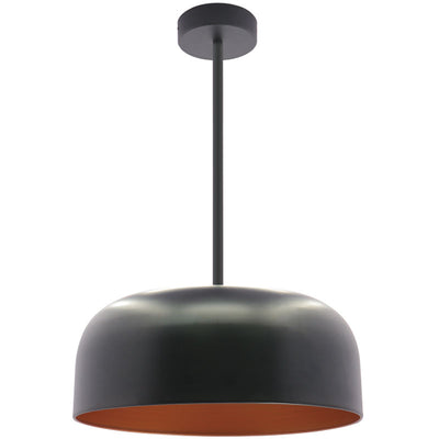 Westgate LCFP-MCT5-BG 24" Integrated LED Pan Pendant with 6' Adjustable Rod/Gold - Black/Gold