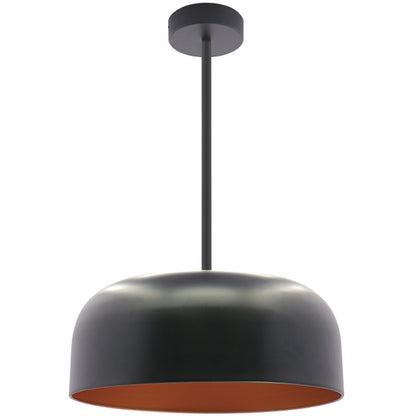 Westgate LCFP-MCT5-BG 24" Integrated LED Pan Pendant with 6' Adjustable Rod/Gold - Black/Gold