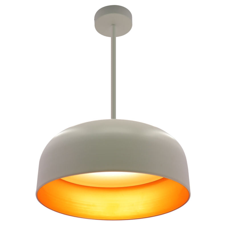 Westgate LCFP-MCT5-WG 24" Integrated LED Pan Pendant with 6' Adjustable Rod/Gold - White/Gold