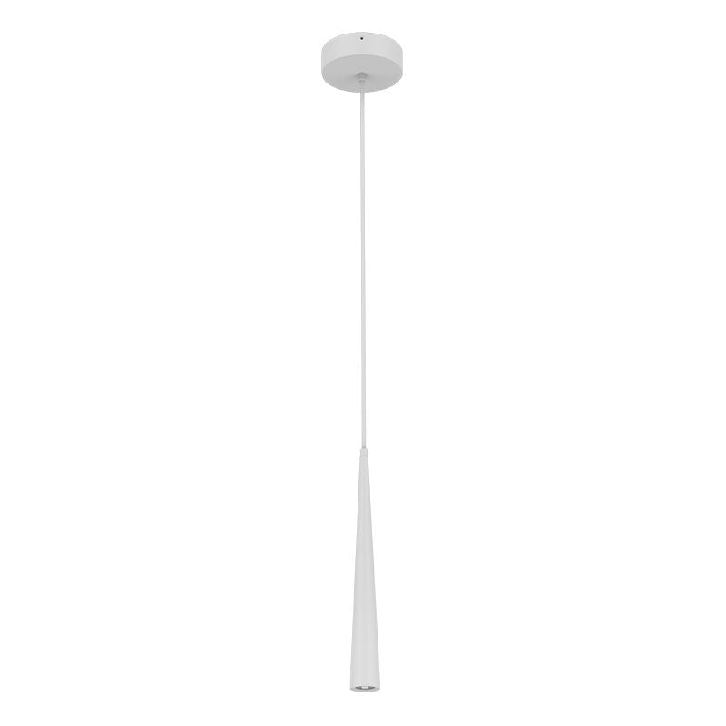 Westgate 9W, 5000K, LCFT-MCTP-WH-9W-50K, Power & CCT Adjustable Tapered Pendant with 6Ft Adj. Cord - White