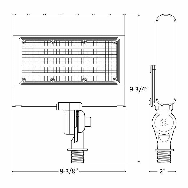 Westgate 50W, 5000K, LFX-MD-15-50W-MCTP-KN, Power & CCT-Adjustable Medium Flood Light - Bronze