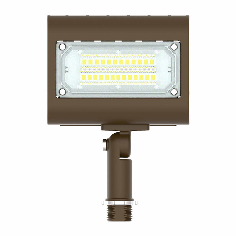 Westgate LFX-XS-15W-50K-KN, Westgate 15W Small LED Flood Light with Knuckle - Dark Bronze