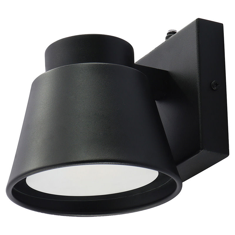 Westgate LRS-MC-MCT5-P-BK 5" Height Mini-Cone Outdoor Wall Sconce with Photocell - Black