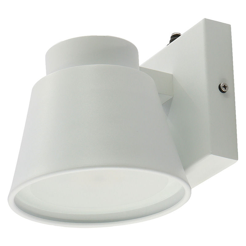 Westgate LRS-MC-MCT5-P-WH 5" Height Mini-Cone Outdoor Wall Sconce with Photocell - White