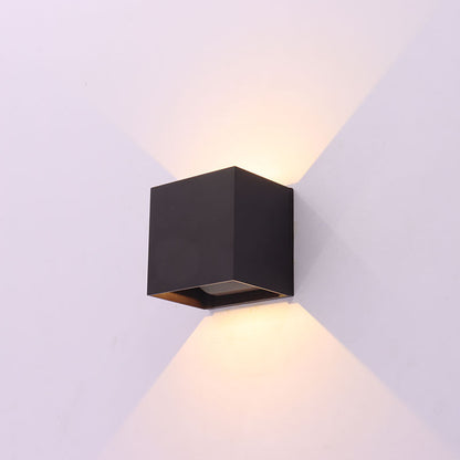 Westgate LRS-Q-MCT5-SERIES 15W Wall Cube with Adj Beam Angle Up/Down Light - Black