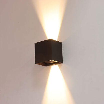 Westgate LRS-Q-MCT5-SERIES 15W Wall Cube with Adj Beam Angle Up/Down Light - Bronze