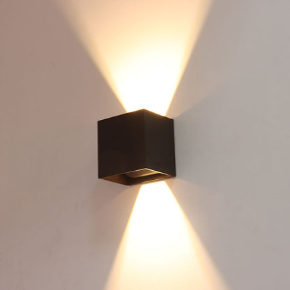 Westgate LRS-Q-MCT5-SERIES 15W Wall Cube with Adj Beam Angle Up/Down Light - Bronze