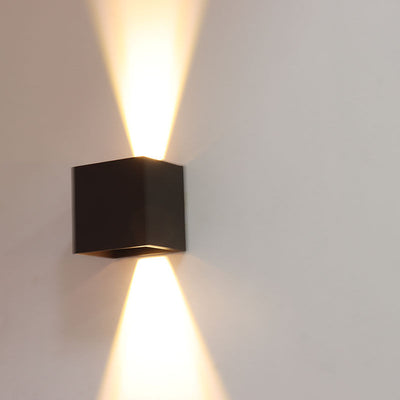Westgate LRS-Q-MCT5-SERIES 15W Wall Cube with Adj Beam Angle Up/Down Light - Bronze