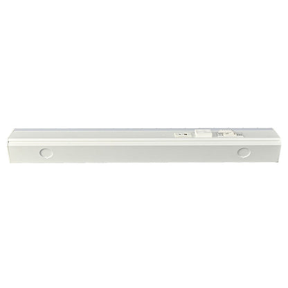 Westgate PSAL-18-2R-MCT5-WH 18in Angled 2-rec Power Strip and Uc Light 20a 600lm Cr90 5cct - White