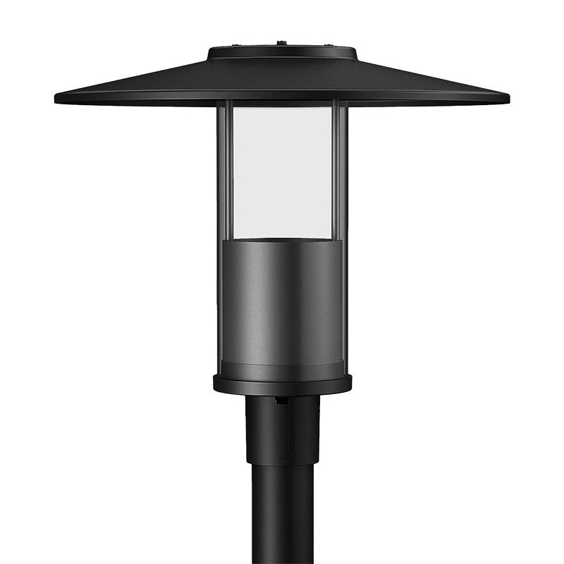 Westgate GPH-12-40W-MCTP-BK Modern Top-Hat Post-Top Area Light with Indirect Light Source - Black